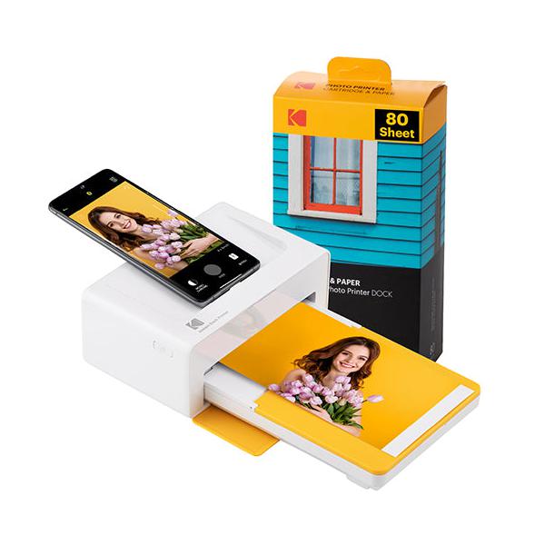 Kodak Dock Plus Pd460 Stampante Fotografica BT +80 Fogli Yellow - Disponibile in 2-3 giorni lavorativi