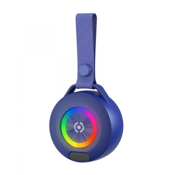 CELLY LIGHTBEATBL ALTOPARLANTE WIRELESS 5W COL LUCE RGB SUMMER COLLECTION BLU - Disponibile in 3-4 giorni lavorativi Celly