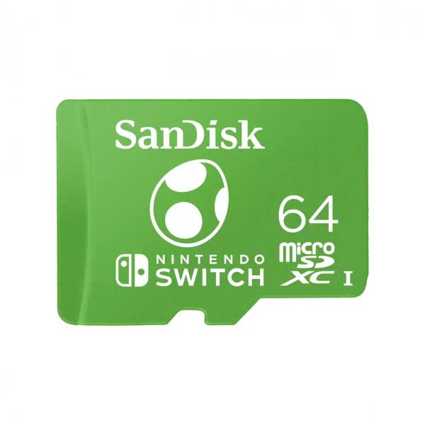 Switch Micro SDXC SanDisk 64GB for Nintendo Switch Yoshi Accessori - Disponibile in 2-3 giorni lavorativi Sandisk