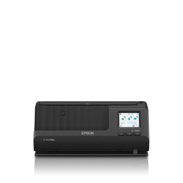 Epson ES-C380W Scanner con ADF + alimentatore di fogli 600 x 600 DPI A4 Nero - Disponibile in 6-7 giorni lavorativi