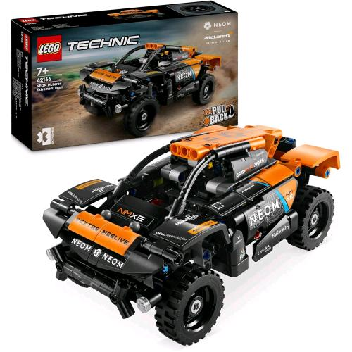 LEGO TECHNIC NEOM MCLAREN EXTREME E RACE CAR FUORISTRADA CON FUNZIONE PULL BACK - Disponibile in 3-4 giorni lavorativi