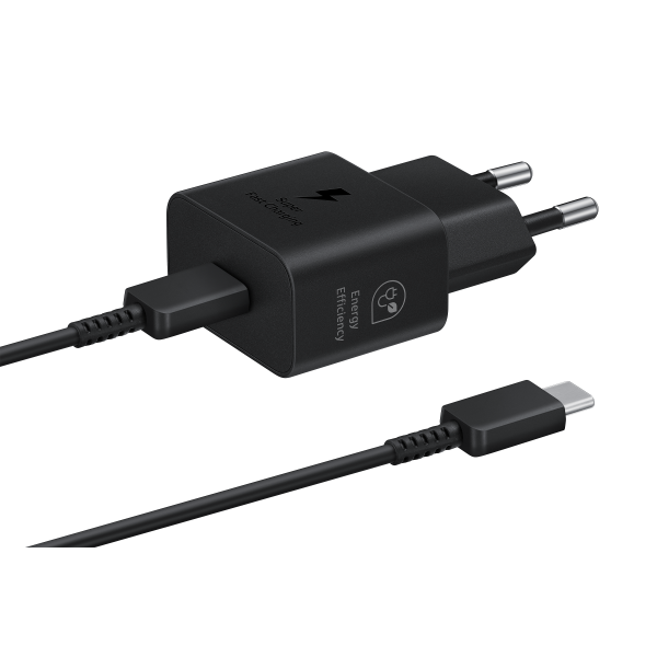 Samsung Caricatore 25W EP-T2510XBE FC USB-C +Cavo1m Black - Disponibile in 2-3 giorni lavorativi