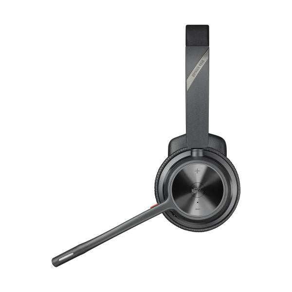 POLY Voyager 4310-M UC Auricolare Wireless A Padiglione Ufficio USB tipo A Bluetooth Base di ricarica Nero - Disponibile in 6-7 giorni lavorativi