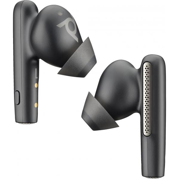 POLY Voyager Free 60+ UC Auricolare Wireless In-ear Musica e Chiamate USB tipo-C Bluetooth Nero - Disponibile in 6-7 giorni lavorativi