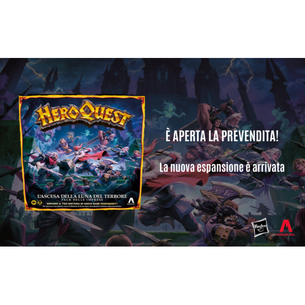Gioco da tavolo HASBRO HEROQUEST - ESPANSIONE L'ASCESA DELLA LUNA DEL TERRORE - Disponibile in 2/3 giorni lavorativi