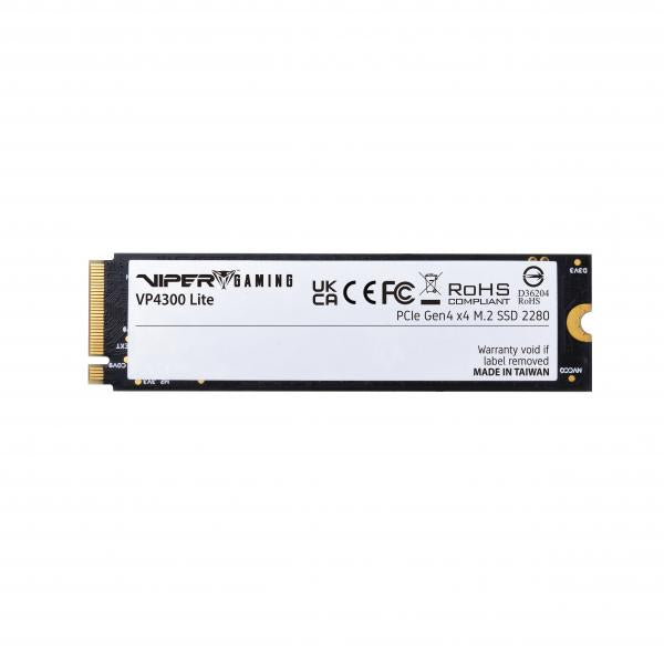PATRIOT SSD VIPER VP4300 4TB M.2 2280 PCI-E GEN 4X4 R/W 7400/6400 - Disponibile in 3-4 giorni lavorativi