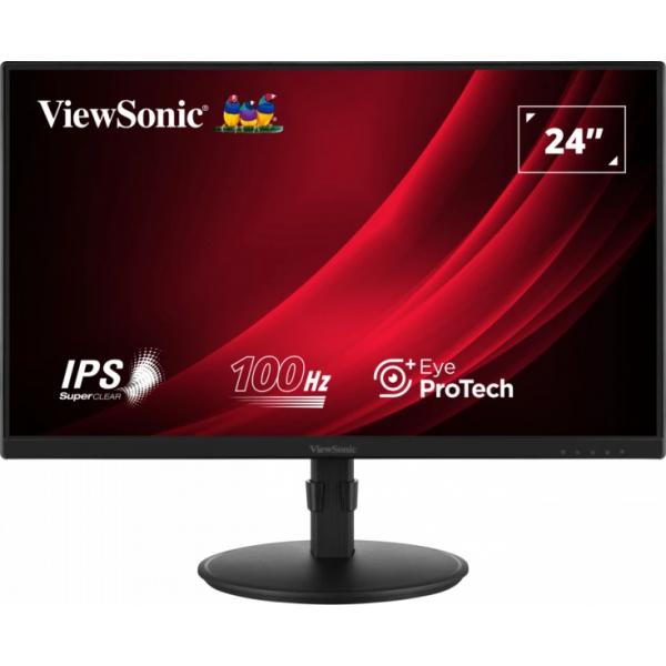 MONITOR VIEWSONIC 24IPS FHD HDMI DP VGA 99%RGB 100HZ VG2408A MM REG ALT PIVOT USB - Disponibile in 3-4 giorni lavorativi