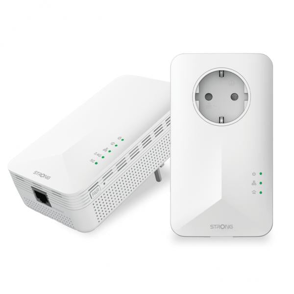 STRONG POWERLINE WIFI 1000 KIT DUAL PACK SINO A 1000 Mbps WHITE - Disponibile in 3-4 giorni lavorativi