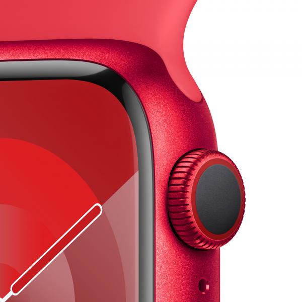 Apple Watch Serie9 Cell 41mm Aluminium (PRODUCT)Red Sport Band (PRODUCT)Red M/L MRY83QL/A - Disponibile in 2-3 giorni lavorativi Apple