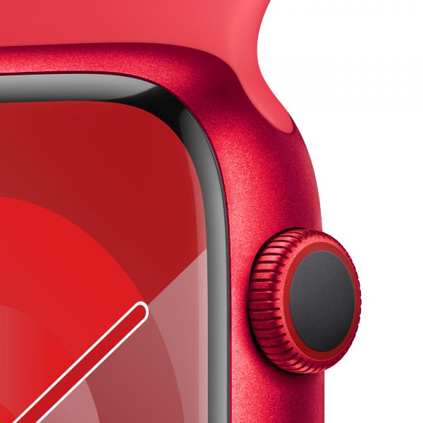 Apple Watch Serie9 Cell 45mm Aluminium (PRODUCT)Red Sport Band (PRODUCT)Red S/M MRYE3QL/A - Disponibile in 2-3 giorni lavorativi Apple