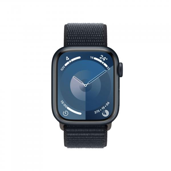 Apple Watch Series 9 41 mm Digitale 352 x 430 Pixel Touch screen Nero Wi-Fi GPS (satellitare) - Disponibile in 6-7 giorni lavorativi
