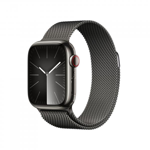 Apple Watch Series 9 41 mm Digitale 352 x 430 Pixel Touch screen 4G Grafite Wi-Fi GPS (satellitare) - Disponibile in 6-7 giorni lavorativi