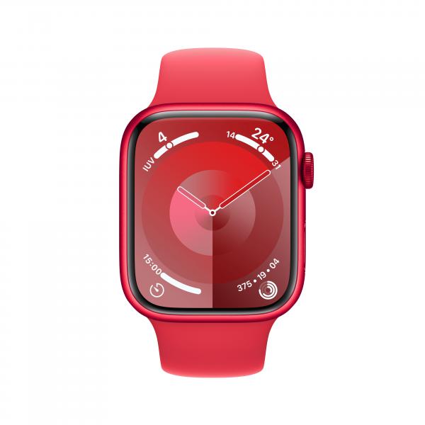 Apple Watch Series 9 45 mm Digitale 396 x 484 Pixel Touch screen Rosso Wi-Fi GPS (satellitare) - Disponibile in 6-7 giorni lavorativi