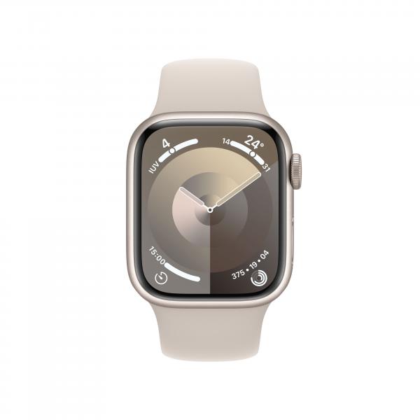 Apple Watch Series 9 41 mm Digitale 352 x 430 Pixel Touch screen 4G Beige Wi-Fi GPS (satellitare) - Disponibile in 6-7 giorni lavorativi