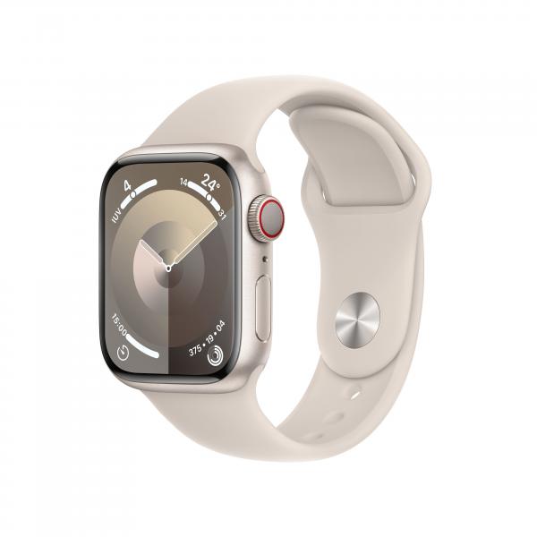 Apple Watch Series 9 41 mm Digitale 352 x 430 Pixel Touch screen 4G Beige Wi-Fi GPS (satellitare) - Disponibile in 6-7 giorni lavorativi