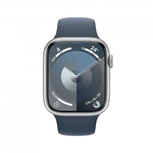 Apple Watch Series 9 45 mm Digitale 396 x 484 Pixel Touch screen 4G Argento Wi-Fi GPS (satellitare) - Disponibile in 6-7 giorni lavorativi