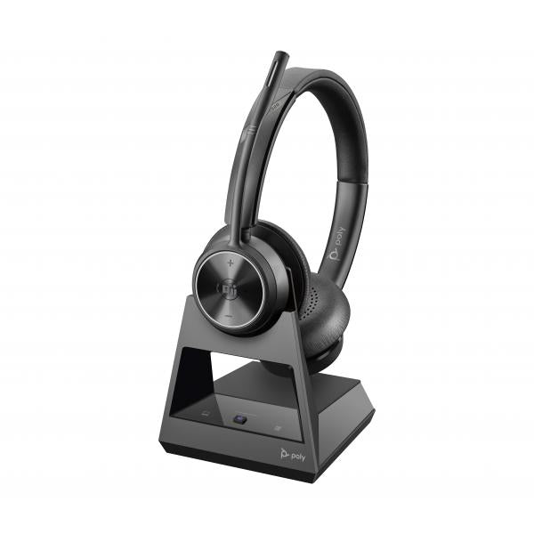 POLY Savi 7320 UC Auricolare Wireless A Padiglione Ufficio USB tipo-C Base di ricarica Nero - Disponibile in 6-7 giorni lavorativi