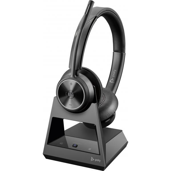 POLY Savi 7320-M Auricolare Wireless A Padiglione Ufficio Nero - Disponibile in 6-7 giorni lavorativi