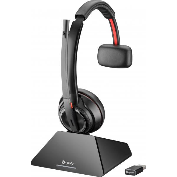 POLY Savi 8210 Auricolare Wireless A Padiglione Ufficio Bluetooth Nero - Disponibile in 6-7 giorni lavorativi