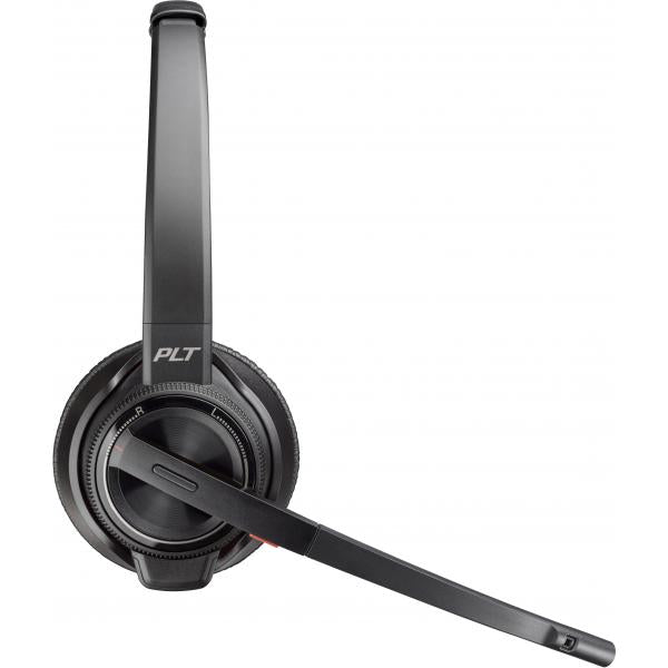 POLY Savi 8220 Auricolare Wireless A Padiglione Ufficio Bluetooth Base di ricarica Nero - Disponibile in 6-7 giorni lavorativi