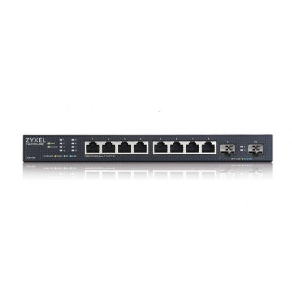 XMG1915-10E - NebulaFlex Switch Web Managed 8 porte 2.5 MGigabit + 2 porte 10GbE SFP+ - Supporto IPv6, VLAN - senza ventole - Disponibile in 3-4 giorni lavorativi