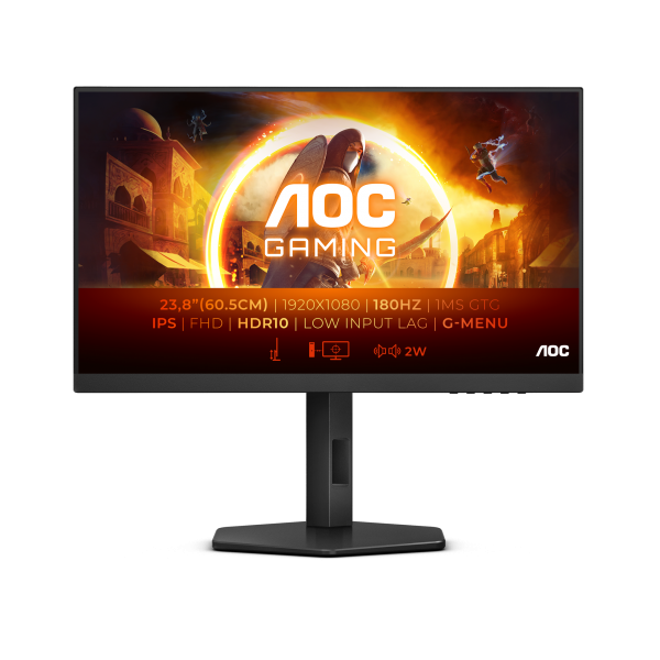 AOC 24G4X Monitor PC 60,5 cm (23.8") 1920 x 1080 Pixel Full HD LCD Nero - (AOC 24G4X Monitor PC 60,5 cm (23.8") 1920 x 1080 Pixel Full HD LCD Nero) - Disponibile in 3-4 giorni lavorativi