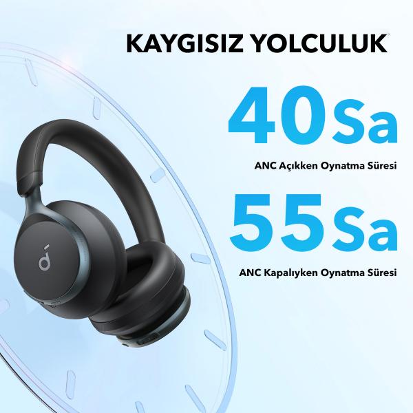Anker Space One - Blue Cuffie Wireless A Padiglione Musica/Giornaliera USB tipo-C Bluetooth Blu - Disponibile in 6-7 giorni lavorativi