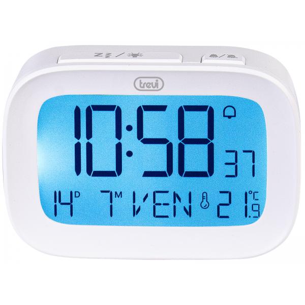Trevi SLD 3850 Orologio Sveglia Digitale con Termometro Integrato Bianco - Disponibile in 3-4 giorni lavorativi