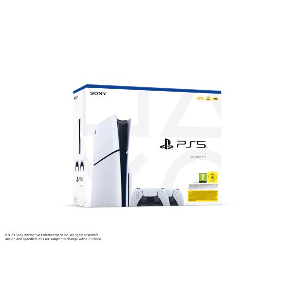 Console PlayStation 5 slim Chassis D + Controller DualSense White - Disponibile in 2/3 giorni lavorativi