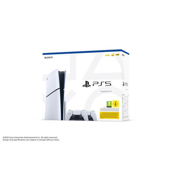 Console PlayStation 5 slim Chassis D + Controller DualSense White - Disponibile in 2/3 giorni lavorativi