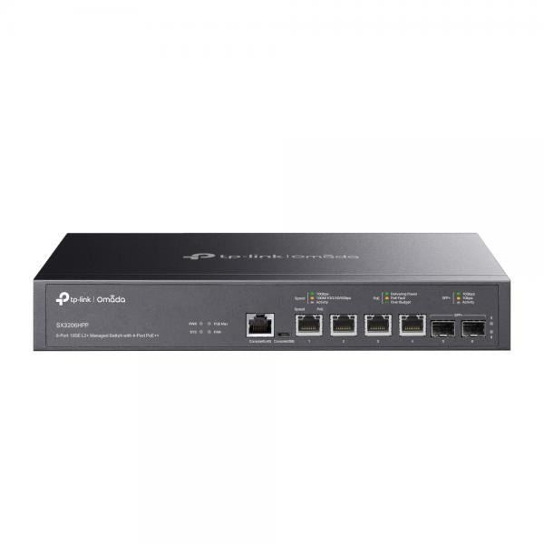 TP-Link Omada SX3206HPP switch di rete Gestito L2+ 10G Ethernet (100/1000/10000) Supporto Power over Ethernet (PoE) Nero - Disponibile in 6-7 giorni lavorativi