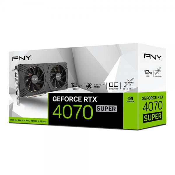 PNY GeForce RTX 4070 SUPER 12GB OC DF NVIDIA GDDR6X - Disponibile in 6-7 giorni lavorativi