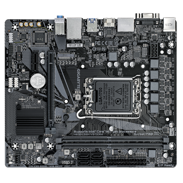 Gigabyte GA-H610M S2H DDR4 V3 Scheda Madre Socket Intel LGA 1700 - Disponibile in 2-4 giorni lavorativi