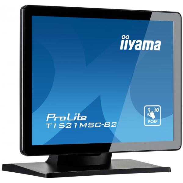 iiyama ProLite T1521MSC-B2 Monitor PC 38,1 cm (15") 1024 x 768 Pixel XGA LED Touch screen Da tavolo Nero - Disponibile in 6-7 giorni lavorativi
