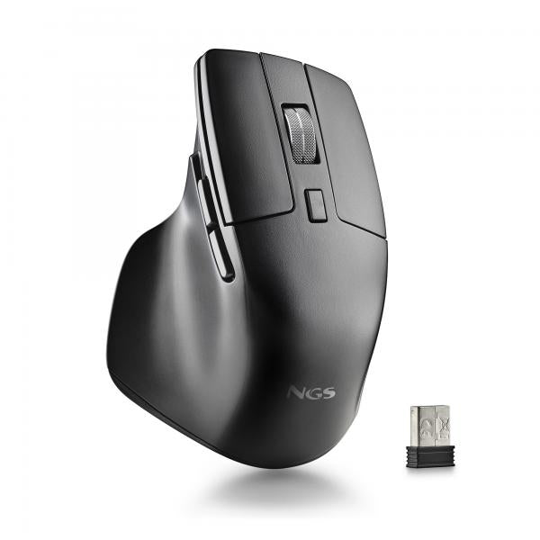 NGS Hit-RB Mouse Ottico Wireless 1600DPI 6 Tasti Bluetooth/USB-C - Disponibile in 3-4 giorni lavorativi