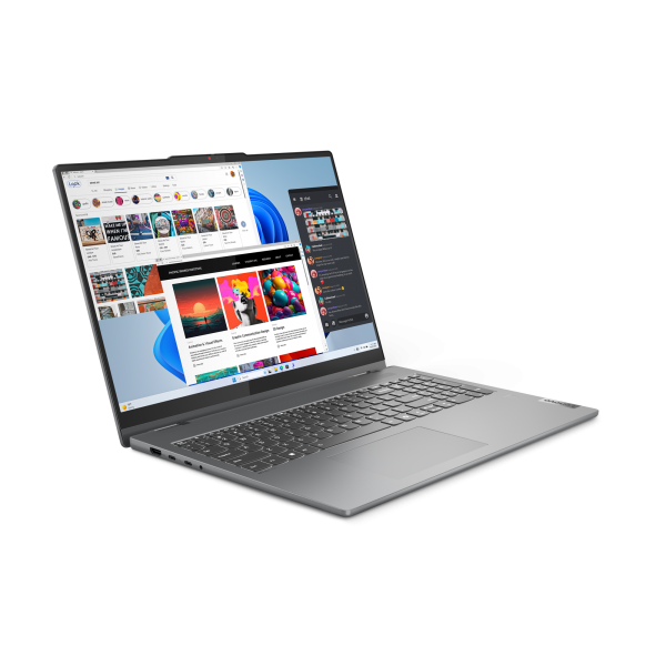 Lenovo IdeaPad 5 2-in-1 16AHP9 AMD Ryzen 7 8845HS Ibrido (2 in 1) 40,6 cm (16") Touch screen WUXGA 16 GB LPDDR5x-SDRAM 1 TB SSD Wi-Fi 6E (802.11ax) Windows 11 Home Grigio - Disponibile in 6-7 giorni lavorativi