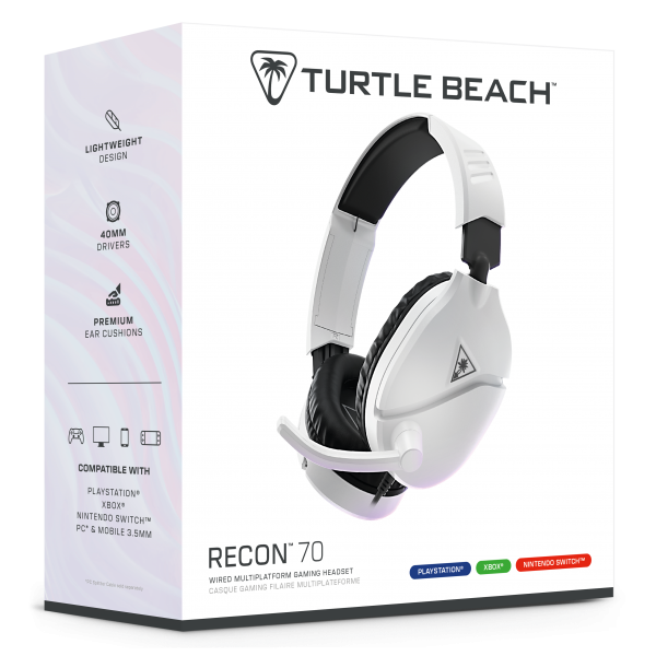 PS4 TURTLE BEACH cuffie gaming Ear Force Recon 70P white (wired for Ps4) Accessori - Disponibile in 2/3 giorni lavorativi