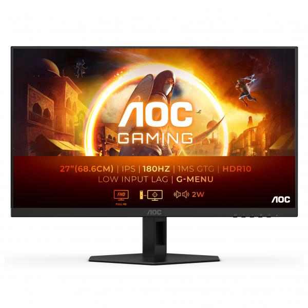 Monitor Gaming Nuovo AOC MONITOR GAMING 27 LED IPS 16:9 FHD 1MS 180hz 300CDM, HDMI/DP - Disponibile in 3-4 giorni lavorativi