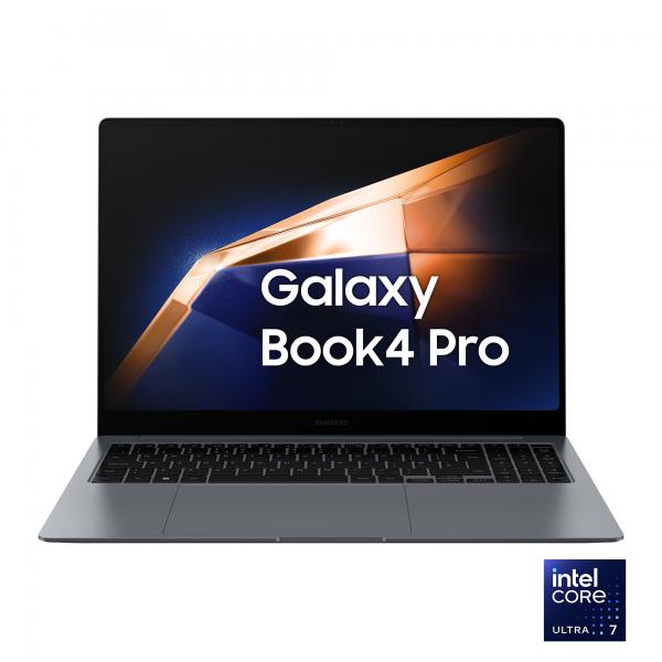 PC Notebook Nuovo Samsung Galaxy Book4 Pro Laptop Intel Core Ultra 7 155H 16GB RAM 512GB SSD 16" Dynamic AMOLED 2X touch Windows 11 Home Moonstone Gray - Disponibile in 3-4 giorni lavorativi