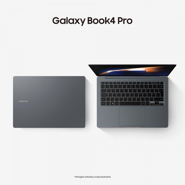 PC Notebook Nuovo Samsung Galaxy Book4 Pro Laptop Intel Core Ultra 5 125H 16GB RAM 512GB SSD 14" Dynamic AMOLED 2X touch Windows 11 Home Moonstone Gray - Disponibile in 3-4 giorni lavorativi
