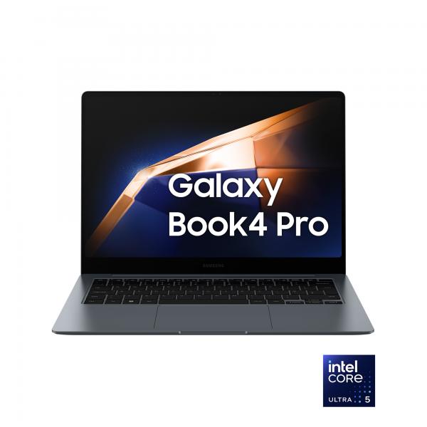 PC Notebook Nuovo Samsung Galaxy Book4 Pro Laptop Intel Core Ultra 5 125H 16GB RAM 512GB SSD 14" Dynamic AMOLED 2X touch Windows 11 Home Moonstone Gray - Disponibile in 3-4 giorni lavorativi