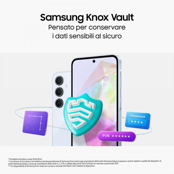 Smartphone Nuovo SAMSUNG GALAXY A35 5G 128GB 6GB BLUE BLACK - Disponibile in 3-4 giorni lavorativi