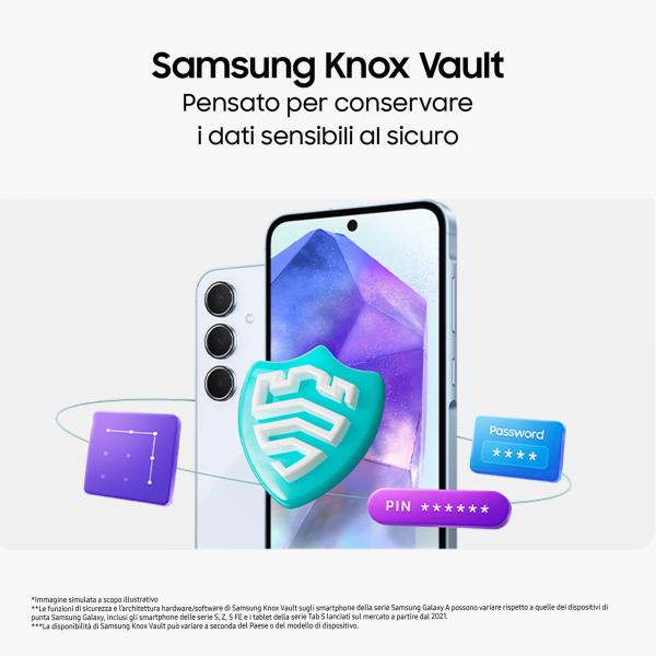 Samsung SM-A556B A55 8+128GB 6.6" 5G Lavender ITA - Disponibile in 2-3 giorni lavorativi Samsung