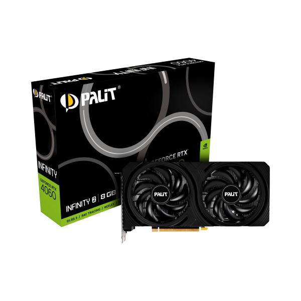 Palit NE64060019P1-1070L scheda video NVIDIA GeForce RTX 4060 8 GB GDDR6 - Disponibile in 6-7 giorni lavorativi