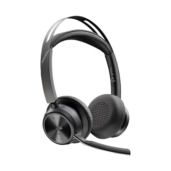 POLY Voyager Focus 2 Microsoft Teams Certified USB-C-C Headset +USB-C/A Adapter - Disponibile in 6-7 giorni lavorativi