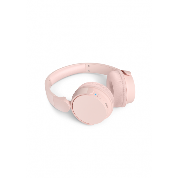 Philips TAH4209PK Cuffie On-Ear wireless bluetooth leggere con isolamento acustico passivo - 55 ore di riproduzione suono naturale chiamate chiare bassi dinamici 2 ore di carica USB-C- Rosa - Disponibile in 3-4 giorni lavorativi