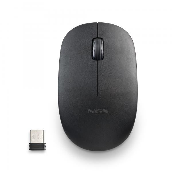 NGS Mouse Wireless Fog Pro 1000dpi 2tasti Black - Disponibile in 2-3 giorni lavorativi Ngs