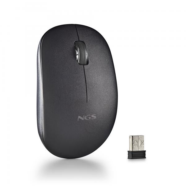 NGS Mouse Wireless Fog Pro 1000dpi 2tasti Black - Disponibile in 2-3 giorni lavorativi Ngs