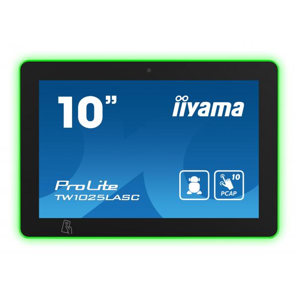 iiyama TW1025LASC-B1PNR espositore per sale riunioni 25,6 cm (10.1") 1280 x 800 Pixel LED 802.11b, 802.11g, Wi-Fi 4 (802.11n) Nero Plastica Bluetooth - Disponibile in 6-7 giorni lavorativi