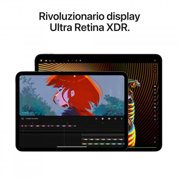 Tablet Nuovo APPLE IPAD PRO Wi-Fi - Tablet - 256 GB - 13" Tandem OLED (2752 x 2064) - con vetro standard - nero spazio - Disponibile in 3-4 giorni lavorativi